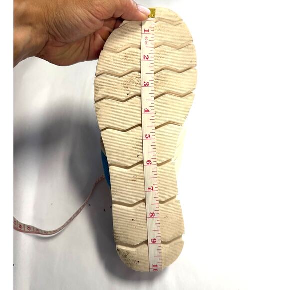 Rue De La Lune Slide Sandal Exhale Beaded Puff Padded Crossover Strap - Picture 7 of 7